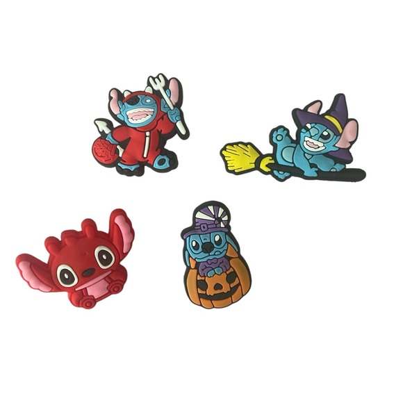 NWOT Stitch Halloween Croc Charms (4) - Picture 1 of 2